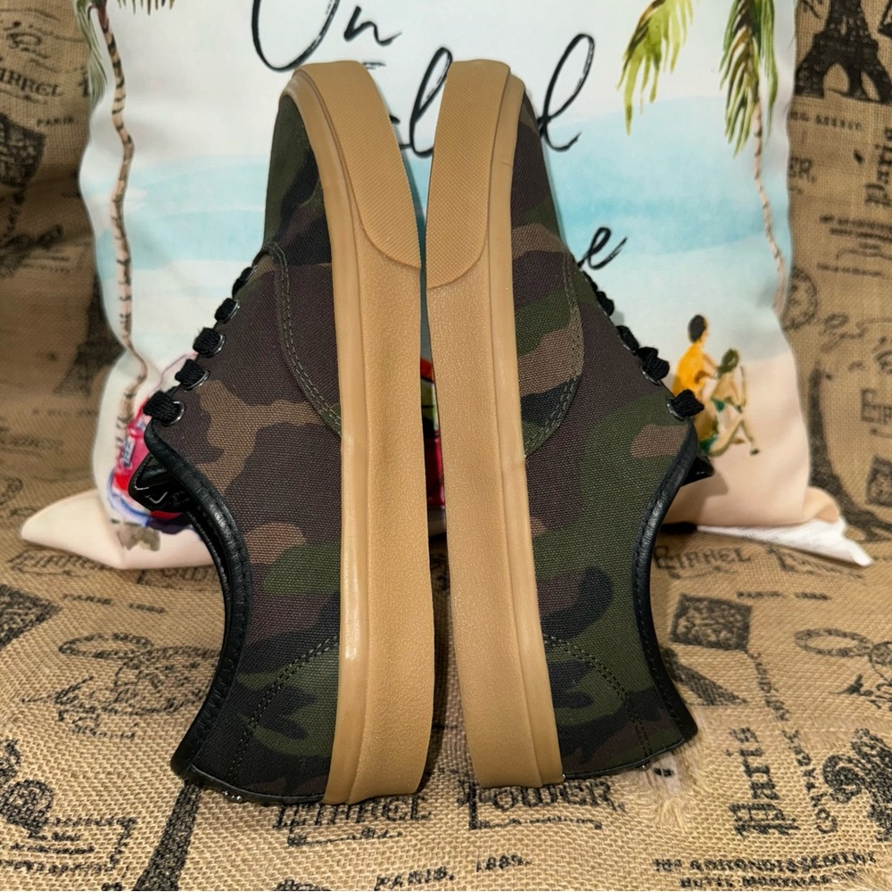 COACH NWOB! Men'S Green Canvas Camo Print Tennis Sneaker Size 7.5 - Picture 9 of 11